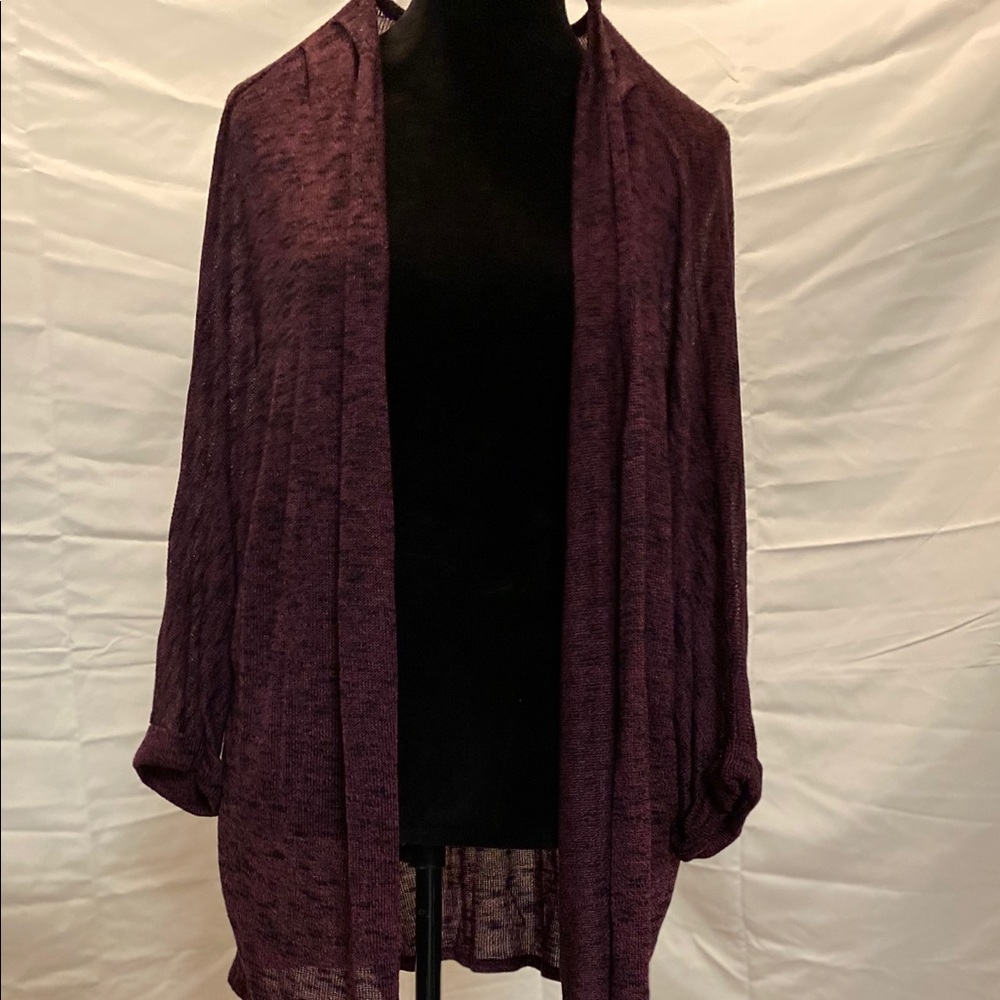 Burgundy long sleeve Cardigan